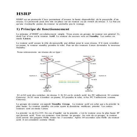 CISCO HSRP VRRP GLBP