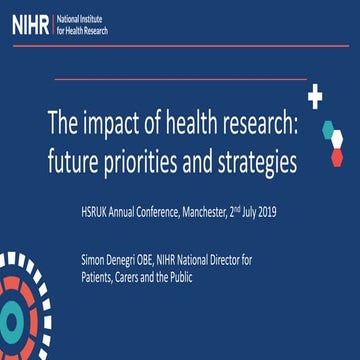 Health Services Research UK 2019 Public Involvement