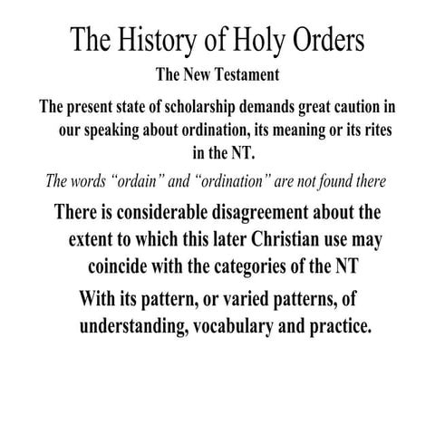 Hss7 a history of holy orders