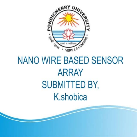 Nano wire based sensor array