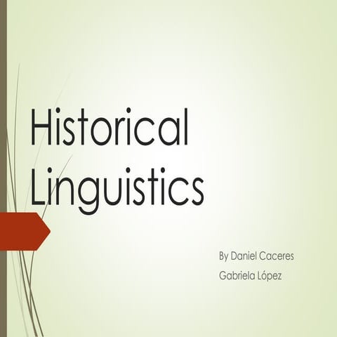 Hstorical linguistics