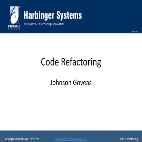 Code Refactoring | PPT