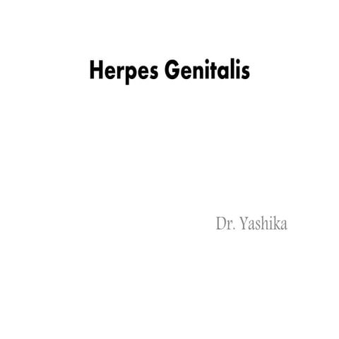 Hsv Herpes Genitalis