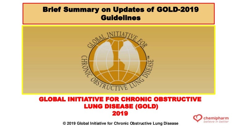 Brief summary on gold 2019 guidelines on copd