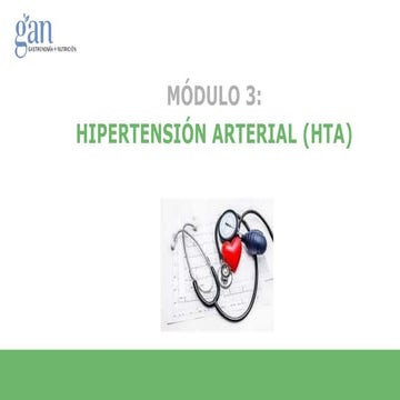 Tercer modulo Hipertension Arterial modulo 3 (HTA)