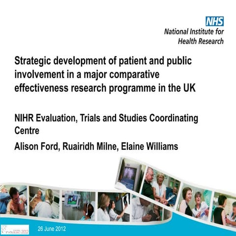 Strategic development of patient and public involvement in a major comparativ...