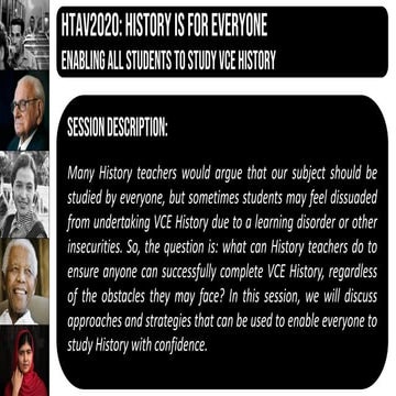 HTAV 2020 History is for Everyone