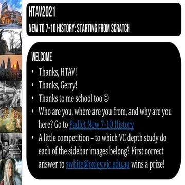 HTAV 2021 New to 7-10 History - Starting From Scratch
