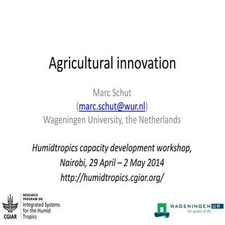 Agricultural innovation