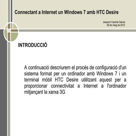 connexió windows 7-htc desire