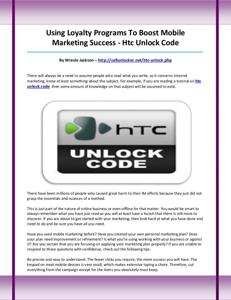 Htc Unlock Ode