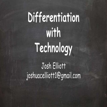 Differentiation with technology