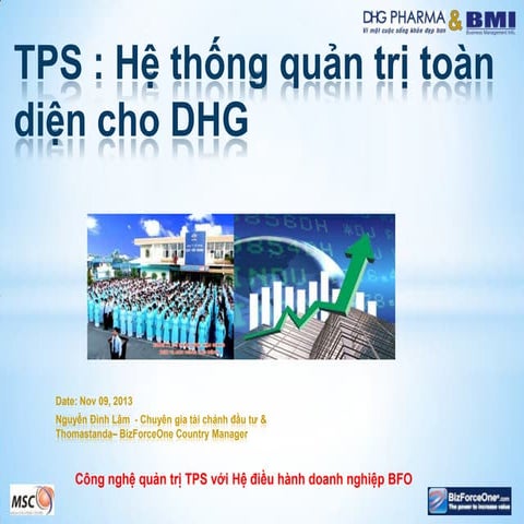 Hệ thống quản trị (đo lường) toàn diện tps cho dhg v3