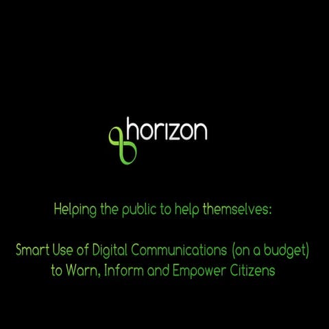 HTK seminar at Civil Contingencies 2011