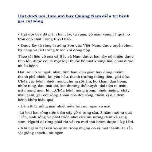 Hạt lười ươi bay Quảng Nam