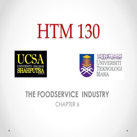 Htm food service industry