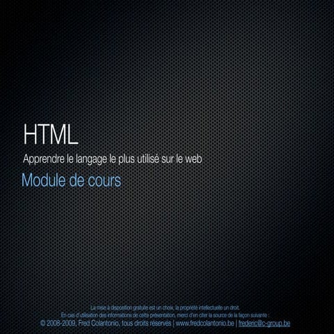 Html et xhtml