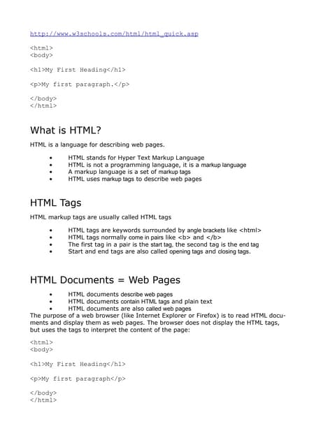 Learn html Basics | PPTX | Web Design and HTML | Internet