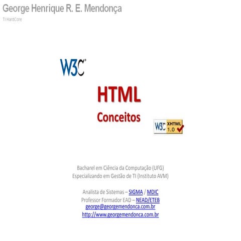 HTML HardCore Parte 1 - Conceitos
