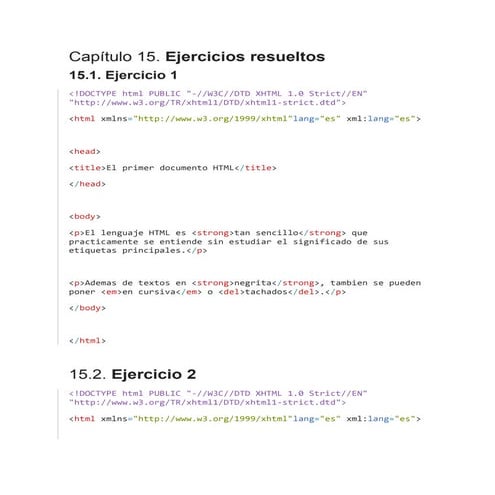Ejercicios html 040716 | DOCX