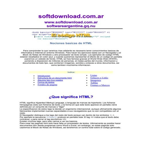 Fundamentos de HTML: Estructura y Diseño Web | PPTX