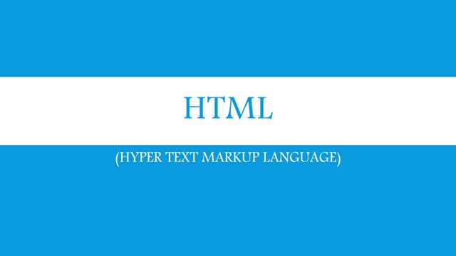 Html