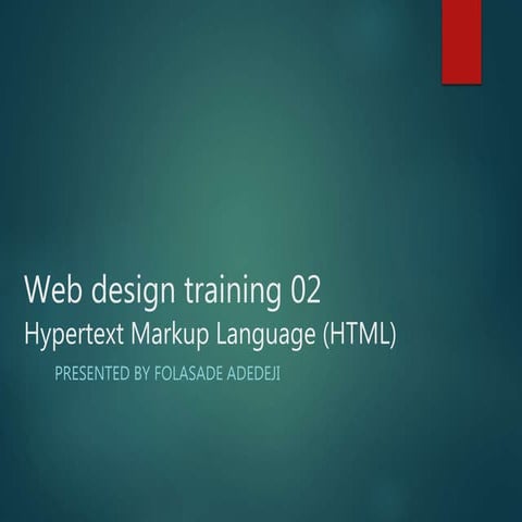Introduction to Html | PPT