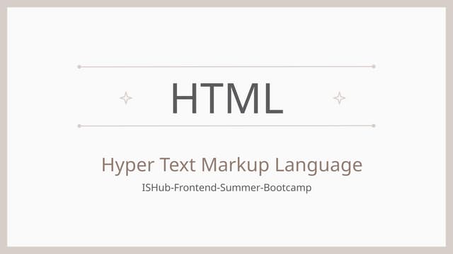 front end development HTML Hyper Text Markup Language