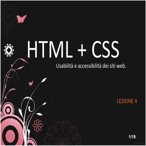 Html + CSS - Lezione 4