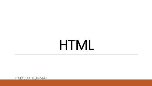 HTML  Link - Image - Comments