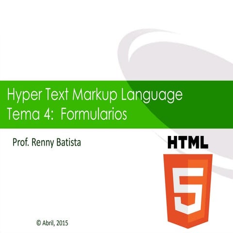 Html Tema 4 - Formularios