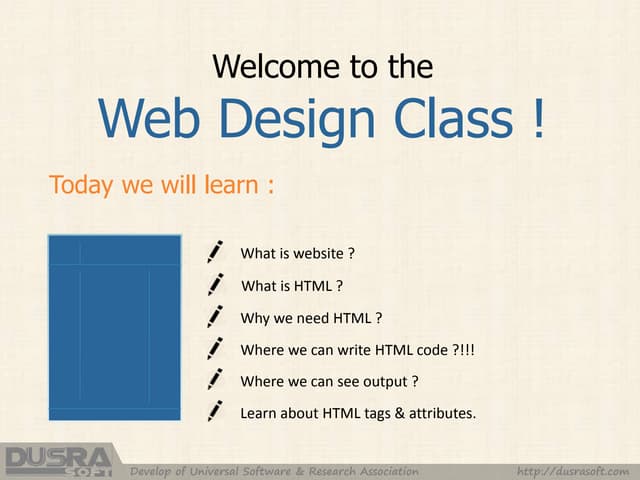 Web Design class( HTML-01)