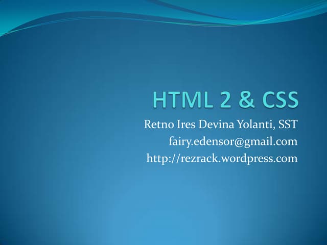 Html 2