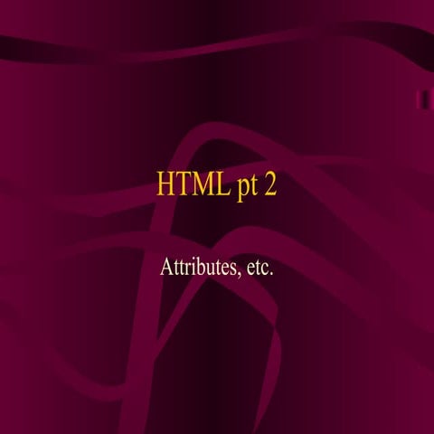 basic of Html2(attributes)