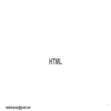HTML | PPT
