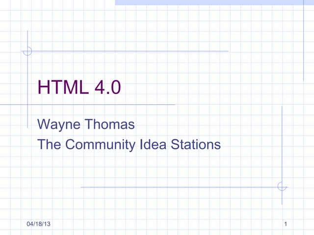 Html 4.0