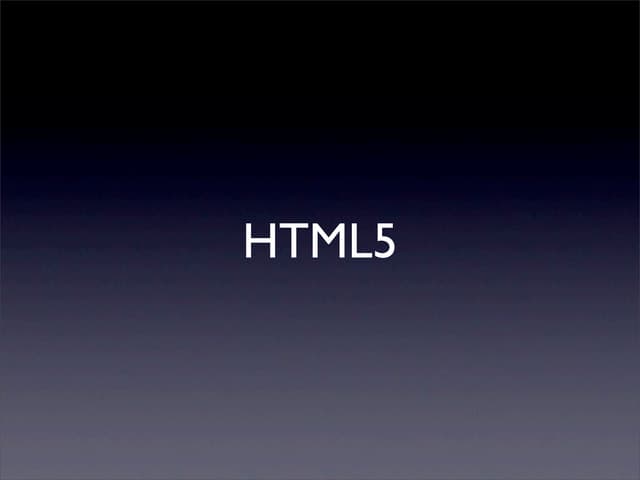 HTML5