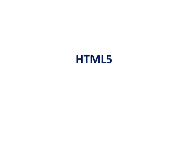 Html5