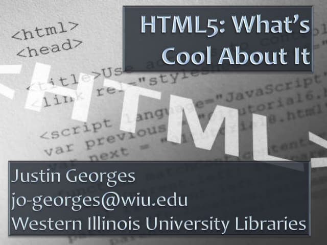 HTML5