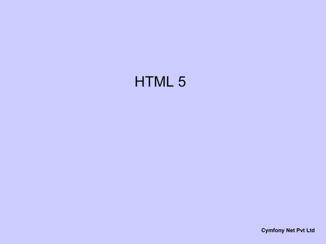 Html5  -- By Vijay Muragan