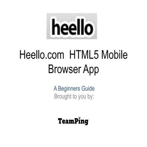 Heello HTML5 Mobile App