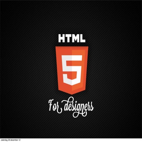 Html5 for designers
