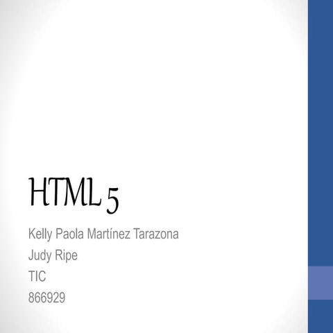 Diferencia de html y html 5 | PPTX