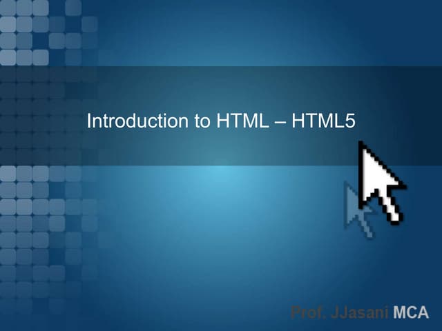 Html 5 | PPT