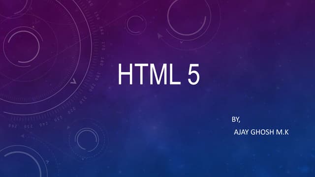 Html 5
