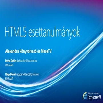 HTML5 esettanulmányok