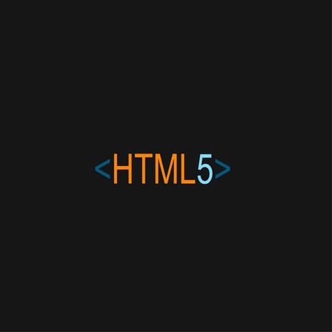 HTML5 Overview | PPT | Web Design and HTML | Internet