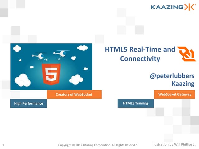HTML5 Real-Time and Connectivity