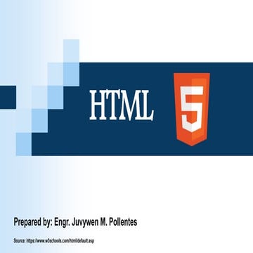 HTML 5 Topic 2 | PPT