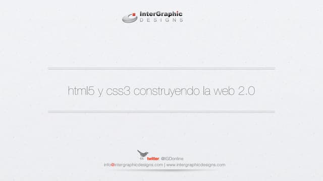 HTML5 y CSS3